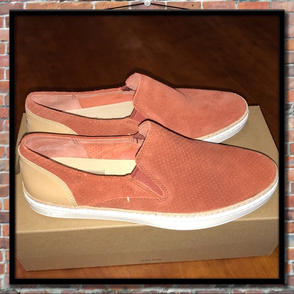 UGG Adley Perf Suede Sneaker in Paprika - Picture 4 of 8